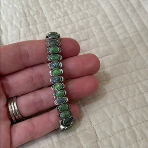 Elegant Green Stone Bracelet
